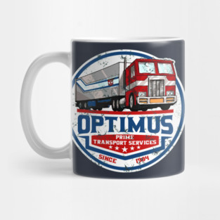 Optimus Prime Trucking Services Mug