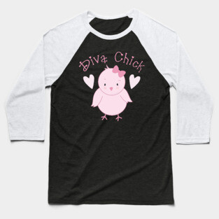 Diva Chick Baseball T-Shirt