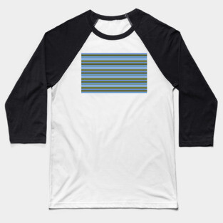 Green Palm Blue Sky of Crete Stripes for Face Baseball T-Shirt