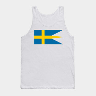 Accurate historical flag of Sweden Tank Top