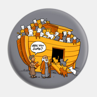Noah's Ark Cat Pin