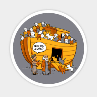 Noah's Ark Cat Magnet