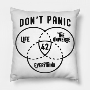 42 is the Answer Hitchhiker's Guide to the Galaxy Bright Pillow