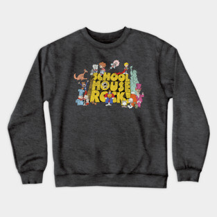 School House Rock - distressed Crewneck Sweatshirt
