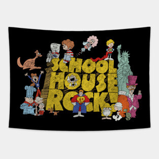 School House Rock - distressed Tapestry