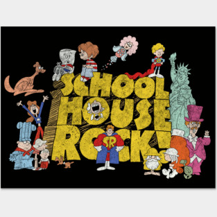 School House Rock - distressed Posters and Art