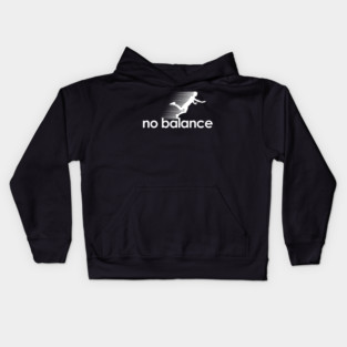 No Balance white logo Kids Hoodie