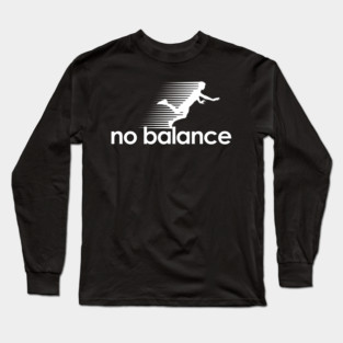 No Balance white logo Long Sleeve T-Shirt