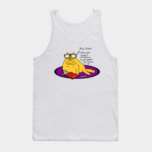 Chonk Cat Recommends a Book to Animals Tank Top