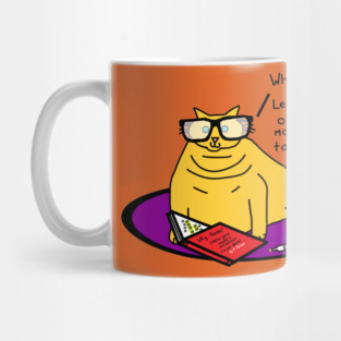 Chonk Cat Recommends a Book to Animals Mug