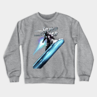 Silver Surf line Crewneck Sweatshirt