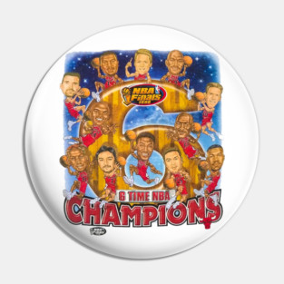 Vintage Chicago Bulls 1998 Caricature Championship Shirt Pin