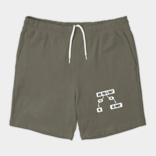 Are You A Dog - Funny, Cute Flowchart Shorts