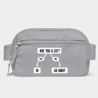Are You A Cat - Funny, Cute Flowchart Bag