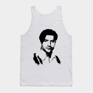 Brendan Fraser Portrait Pop Art Tank Top