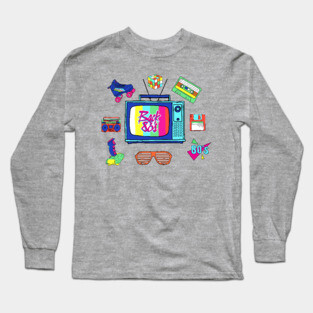 Back to 80's Long Sleeve T-Shirt