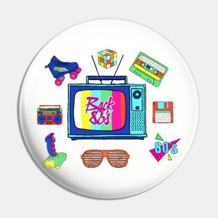 Back to 80's Pin