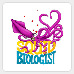 Squid Biologist Sticker
