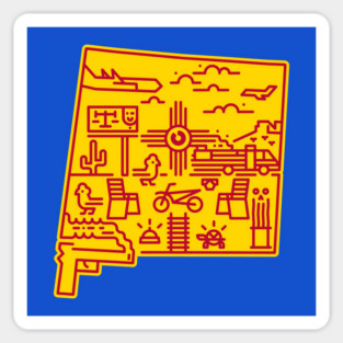 Albuquerque Sunset Sticker