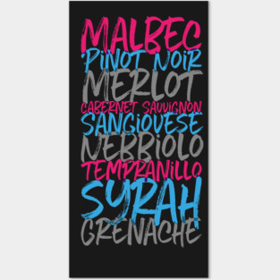 Red Wine Grapes Posters and Art