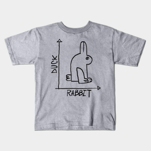 Duck Or Rabbit Kids T-Shirt by Cosmo Gazoo