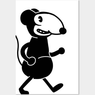 Vintage Wood Mouse 1 Posters and Art