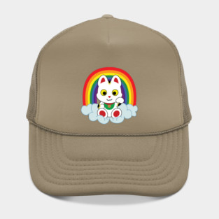 Rainbow Maneki Neko Hat