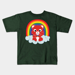 Rainbow Maneki Kuma Kids T-Shirt