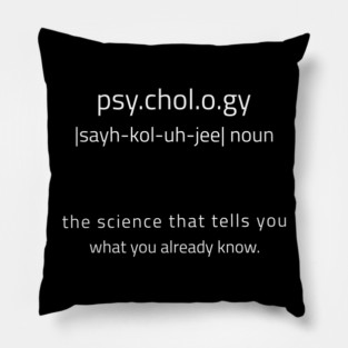 Psychology Meaning Pillow