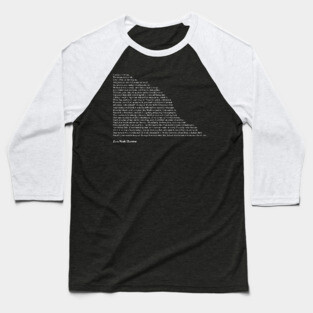 Zora Neale Hurston Quotes Baseball T-Shirt