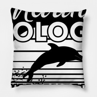 Marine Biology Now my life has a porpoise Pillow