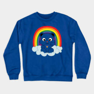 Rainbow Mankei Kuma Dark Outline Crewneck Sweatshirt