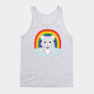 Maneki Kuma Light Outline Tank Top