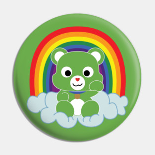 Maneki Kuma Light Outline Pin