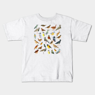 Great collection of birds illustrations Kids T-Shirt