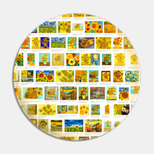 Sunflowers Van Gogh Pin
