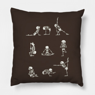 Skeleton Yoga Pillow