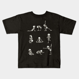 Skeleton Yoga Kids T-Shirt