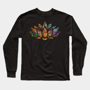 Lotus tie dye Long Sleeve T-Shirt