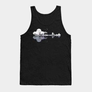 Mountain Biking Guitar Tree Tank Top