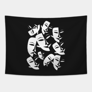 MASK FACE Tapestry