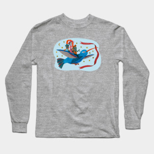 Dia de Muertos Bird (ver.2) Long Sleeve T-Shirt