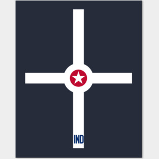 Indianapolis Flag Posters and Art
