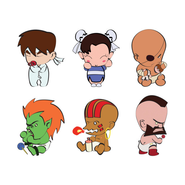 Street Fighter Babies by ohshirtdotnet