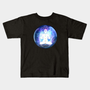 Ascension Chakra Meditation Kids T-Shirt