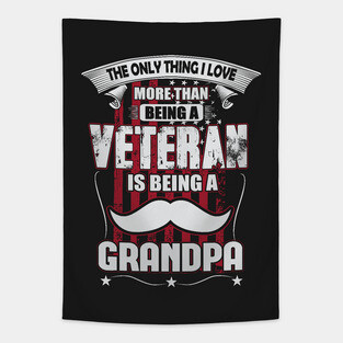 Veteran Grandpa Tapestry