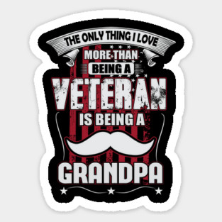 Veteran Grandpa Sticker