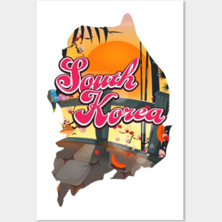 South Korea Posters and Art