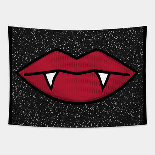 Vampire fangs Tapestry
