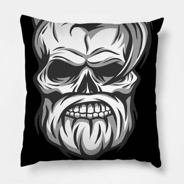 Beard Gang For Life Pillow by DrollDrifter